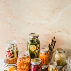 Frascos de conservas naturales premium
